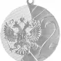 картинка Медаль MМС8040 40мм серебряная 