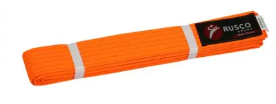 картинка Пояс для единоборств Rusco Sport оранжевый 